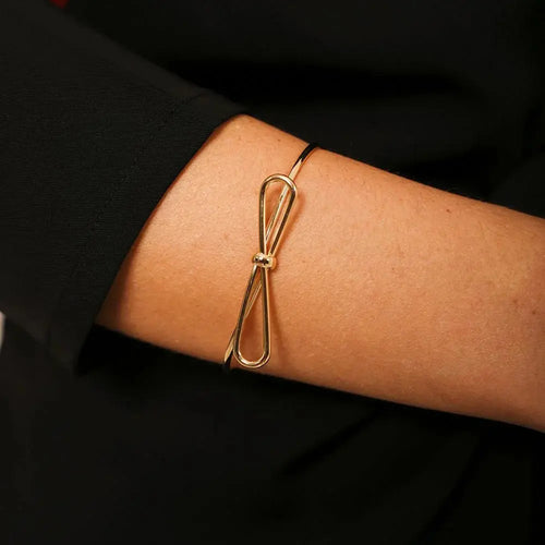 18k Gold Plated Adjustable Loop Bracelet - Tamis Jewellery Ireland