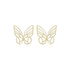 18k Gold Plated Butterfly Earrings Ireland Online - Tamis Jewellery Ireland