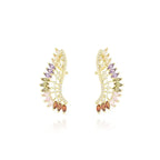 Tamis Jewellery Colorful Pave Ear Cuff Earrings Dublin - Tamis Jewellery Ireland