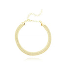 18k Gold Plated Laminated Mesh Bracelet - Tamis Jewellery Ireland
