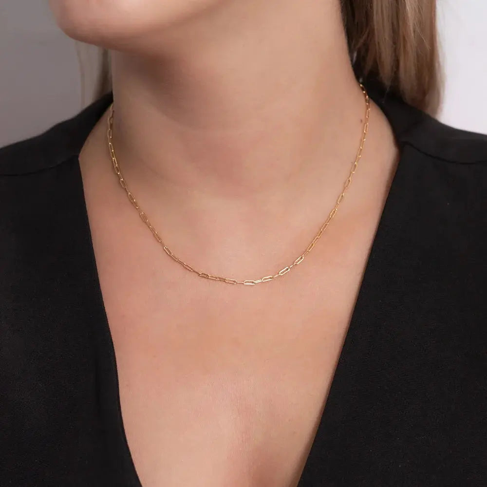 Tamis Jewellery 18k Gold Plated Link Choker Necklace - Tamis Jewellery Ireland