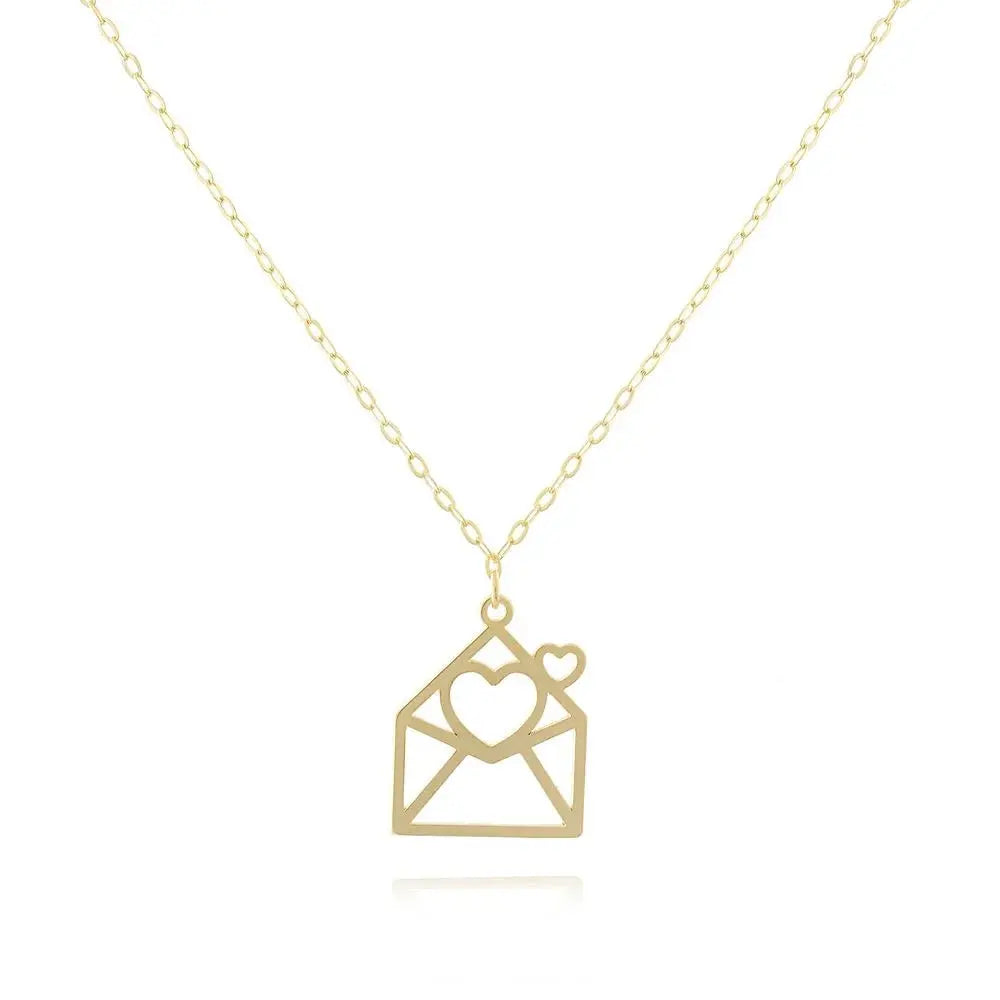 Tamis Jewellery 18k Gold Plated Love Letter Necklace Ireland Dublin - Tamis Jewellery Ireland