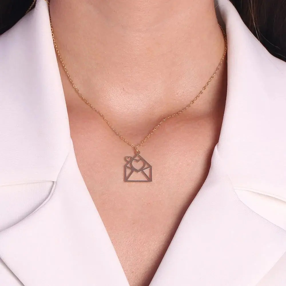 Tamis Jewellery 18k Gold Plated Love Letter Necklace Ireland Dublin - Tamis Jewellery Ireland