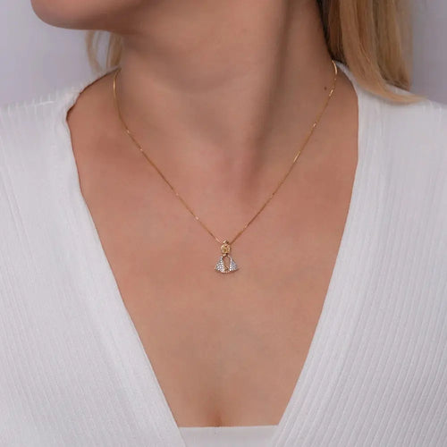 18k gold plated Our Lady Aparecida necklace Ireland Dublin - Tamis Jewellery Ireland