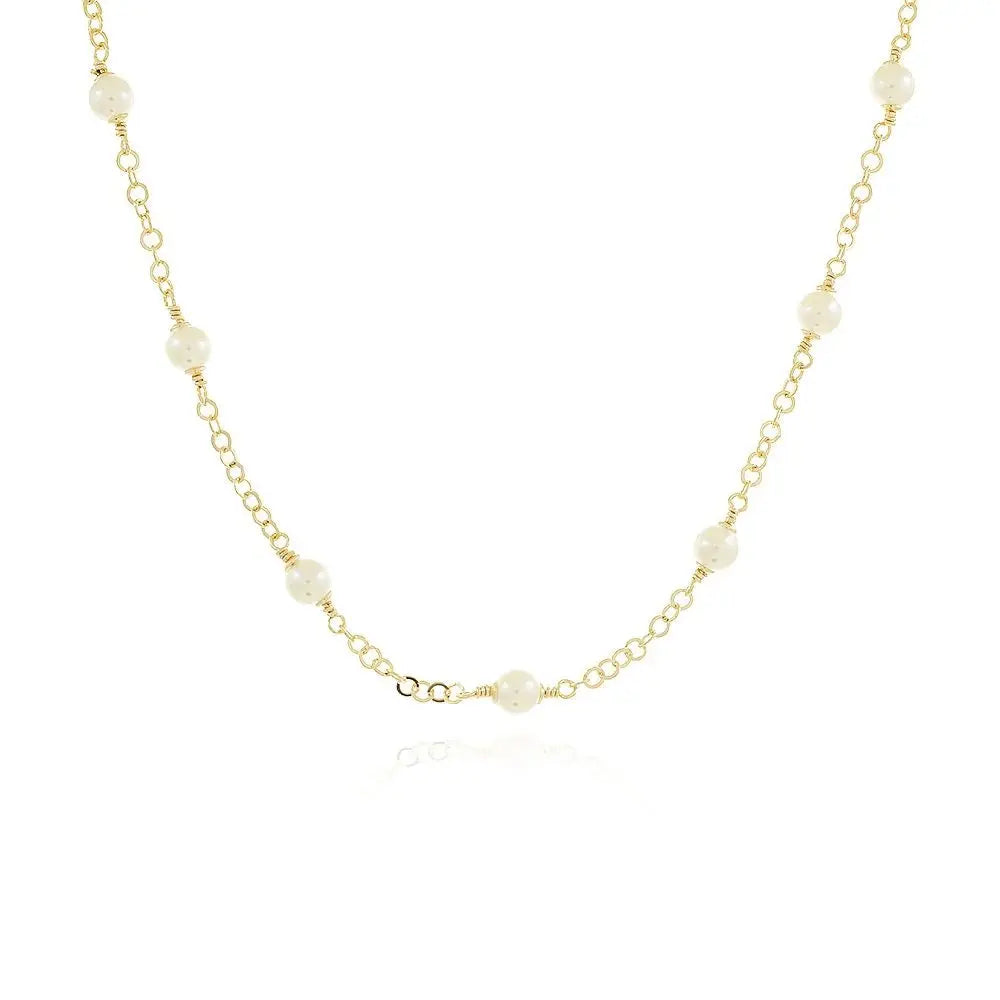 18k Gold Plated Pearl Choker Ireland Online - Tamis Jewellery Ireland