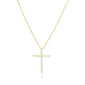 Tamis Jewellery 18k Gold Plated Shine Cross Necklace Ireland Dublin - Tamis Jewellery Ireland
