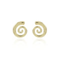 Tamis Jewellery 18k Gold Plated Spiral Hoop Earrings - Tamis Jewellery Ireland