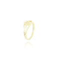 18k Gold Plated Studded Ring with Crystals - Tamis Jewellery Ireland