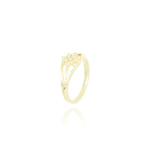 Elegant 18k Gold Plated Studded Ring with Crystals Ireland featuring a stylish design for any occasion
