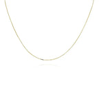 18k Gold Plated Thin Mouse Tail Necklace - Tamis Jewellery Ireland