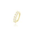 Tamis Jewellery 18k Gold Plated Zirconia Studded Ring - Tamis Jewellery Ireland