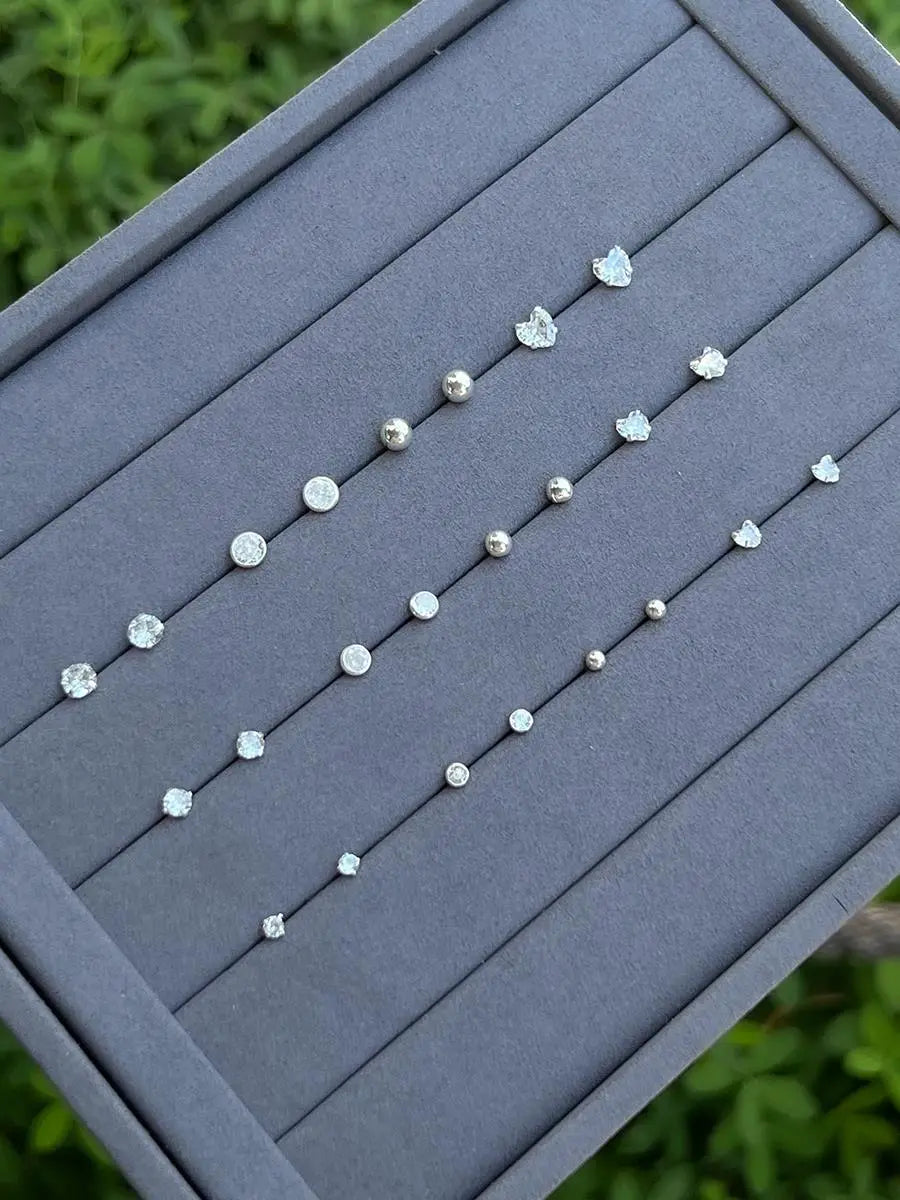 925k Silver Ball Trio Earrings - Tamis Jewellery Ireland