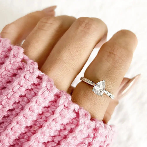 Tamis Jewellery 925k Silver Drop Ring Ireland - Tamis Jewellery Ireland