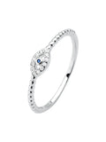 925k Silver Evil Eye Ring Studded Blue - Tamis Jewellery Ireland