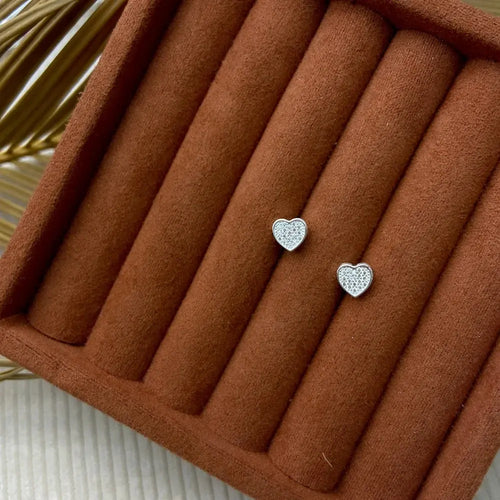 925k Silver Ireland Heart Earrings - Tamis Jewellery Ireland