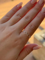 925k Silver Hollow Hearts Ring - Tamis Jewellery Ireland