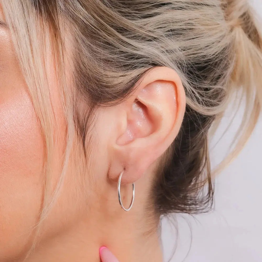 Stunning 925k Silver Hoop Earrings Ireland - Tamis Jewellery Ireland