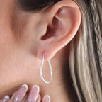 925k Silver Ireland Drop Hoop Earrings - Tamis Jewellery Ireland