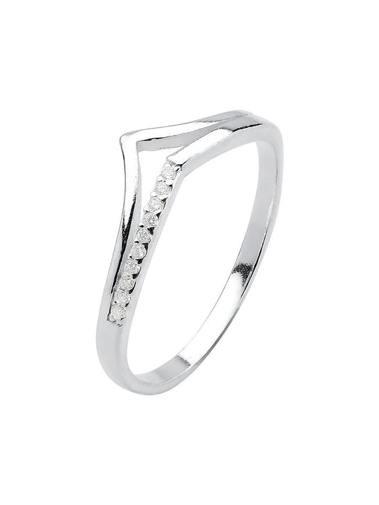 925k Silver Minimalist Ring with Subtle Cut-Out Design available to buy in Ireland Online