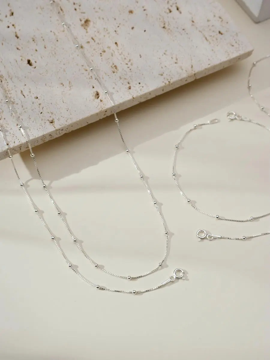 925k Silver Venetian Delicate Necklace - Tamis Jewellery Ireland