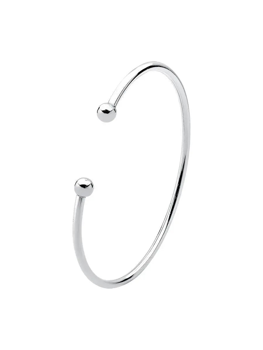925k Sterling Silver Plain Bracelet - Tamis Jewellery Ireland