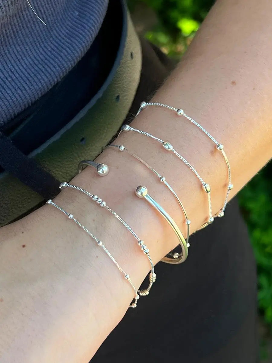 925k Sterling Silver Plain Bracelet - Tamis Jewellery Ireland