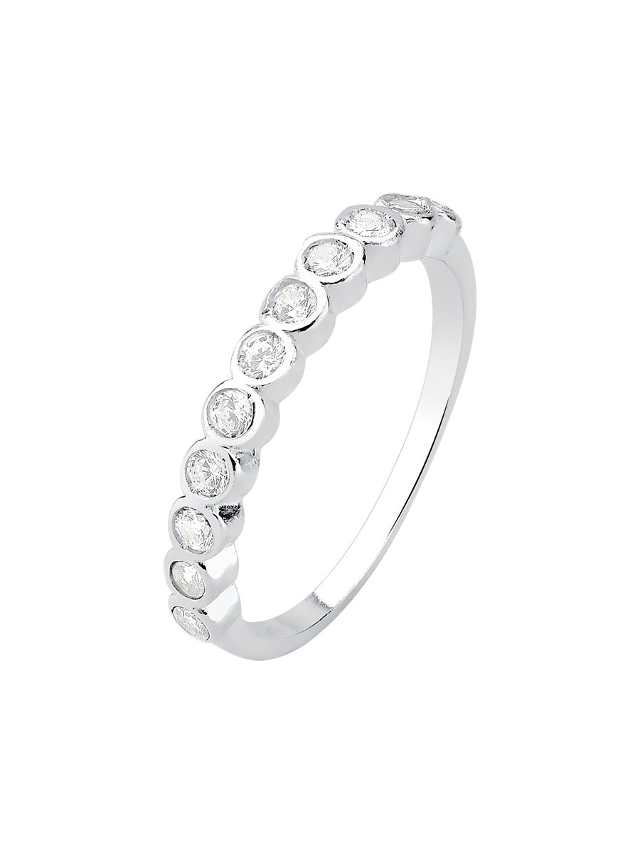Colorless Zirconia Ring – Sterling Silver 925