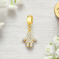 18k Gold Plated Studded Girl Charm