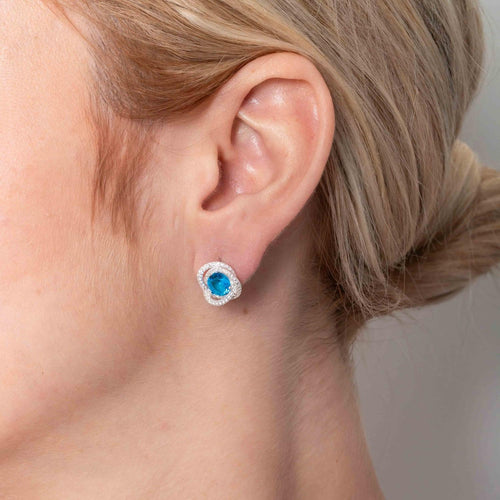 925k Sterling Silver Turquoise Earrings