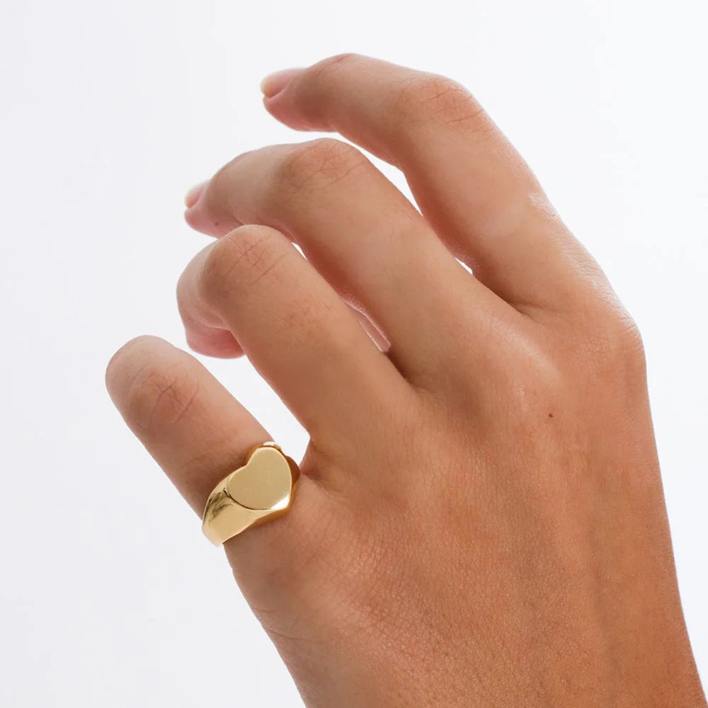 Plain Heart Adjustable Ring - Tamis Jewellery Ireland