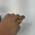 Anel delicado com zircônia – Anel banhado a ouro 18K