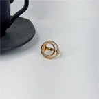Anel delicado com zircônia – Anel banhado a ouro 18K