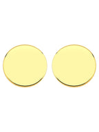 Detail of 18K gold plated coin earring – Hypoallergenic Brazilian jewelry