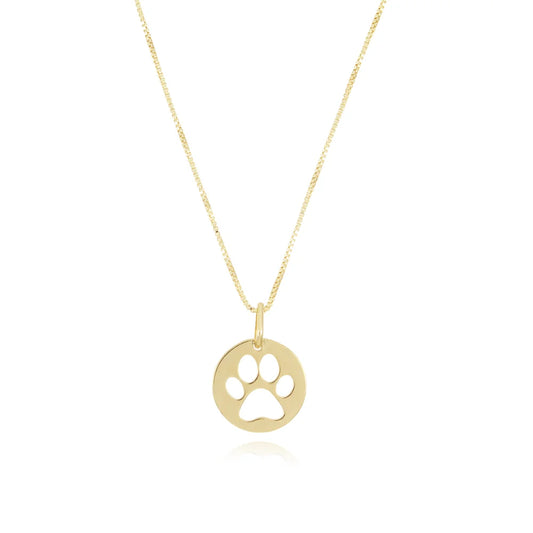 18k Gold-Plated Paw Pendant Necklace (45cm+5cm)