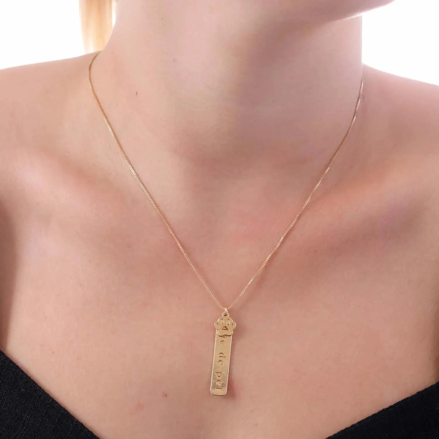 Pet Mom and Paw Pendant Necklace - Tamis Jewellery Ireland