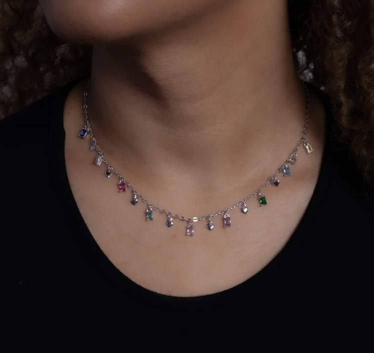 Rainbow Glow Choker
