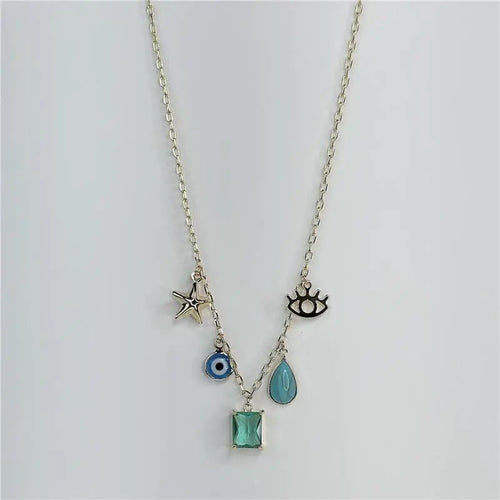 Turquoise Charm Necklace
