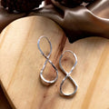 Detailed 925k Silver Infinity Earrings - Tamis Jewellery Ireland