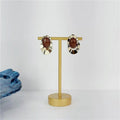 Brown Stone Earrings