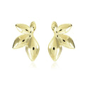 18k Gold Plated Plain Flower Earring - Tamis Jewellery Ireland