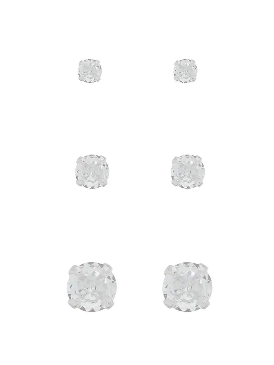 925k Silver Light Point Trio Earrings - Tamis Jewellery Ireland