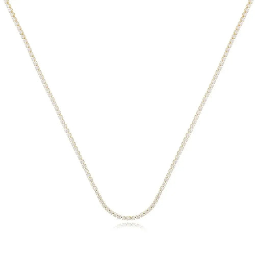 18K Gold Plated Crystal Riviera Necklace Dublin - Tamis Jewellery Ireland