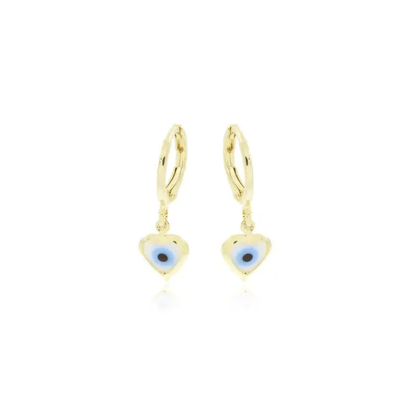 Tamis Jewellery Mini Greek Eye Earrings 18k Gold Ireland - Tamis Jewellery Ireland