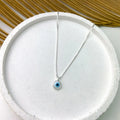 Silver 925k Greek Eye Necklace Ireland - Tamis Jewellery Ireland