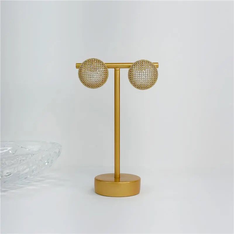 Golden Spark Stud Earrings