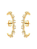 Gold beaded hook earrings - Brazilian statement jewelry in Dublin