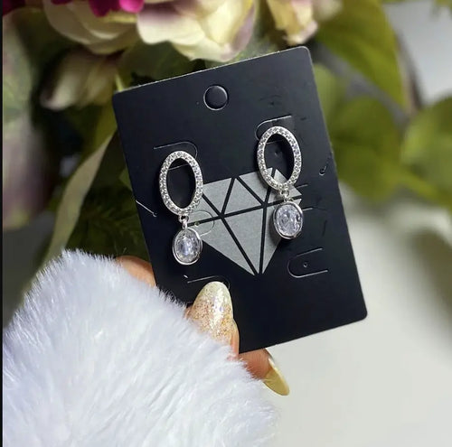 Ireland 925k Silver Earrings with Zirconia Dublin by Tamis Jewellery - Tamis Jewellery Ireland