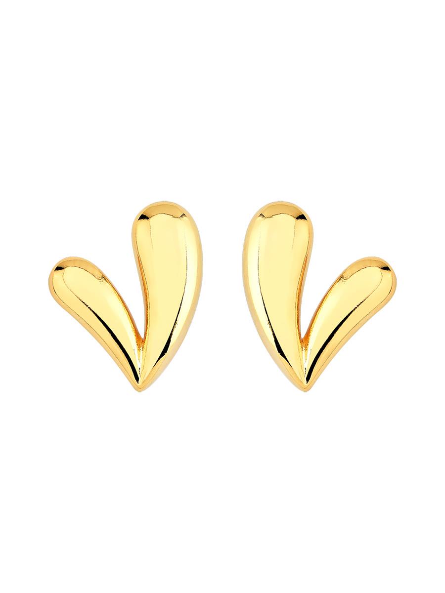 Small 18K gold heart charm - Brazilian minimalist jewelry in Dublin
