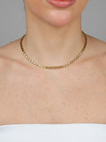 Geometric square gold choker - Tamis Dublin's minimalist Brazilian jewelry