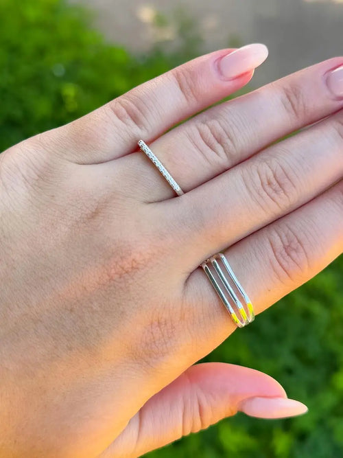 Triple Band Ring in 925 Sterling Silver - Tamis Jewellery Ireland